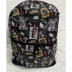 Friends Central Perk TV Series Faux Leather Backpack Black Fast Forward 15in Bag